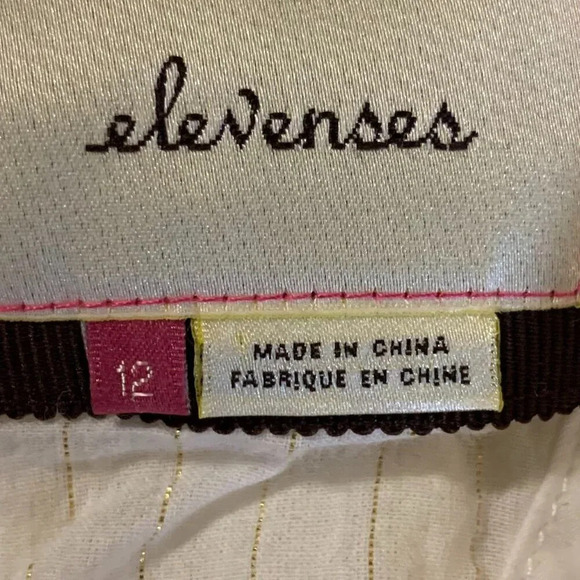 Anthropologie Elevenses Women's Cropped 1 Button Cotton Blazer SIze 12 - Picture 8 of 13